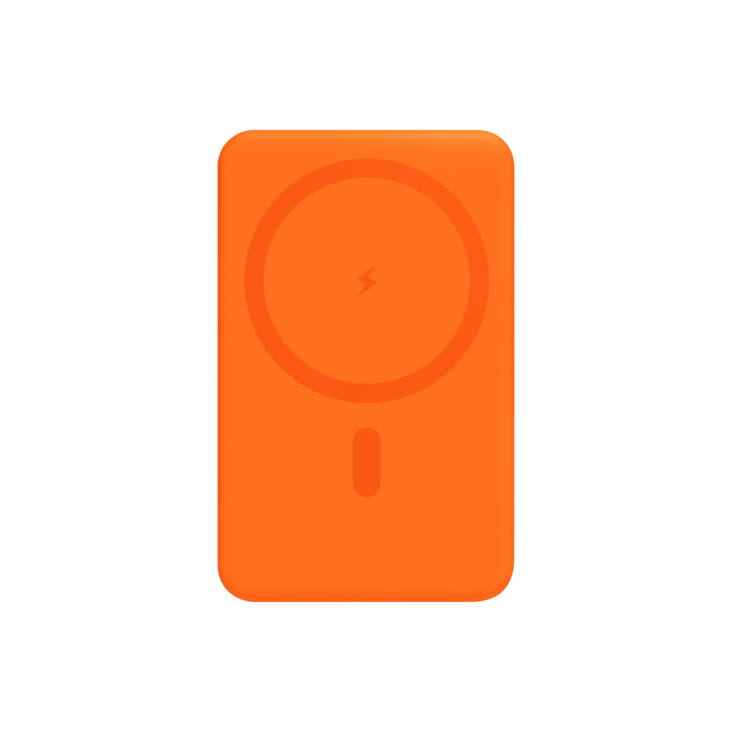 Внешний аккумулятор Largo PD 5000mAh с функцией беспроводной зарядки 15W, оранжевый