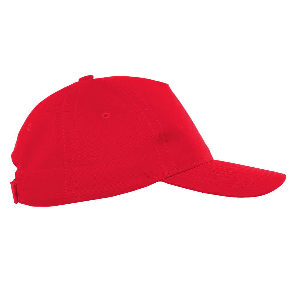 Детская бейсболка STAN 5 клиньев хлопок 150, 10J, Красный,  (14)  (52-54/ONE SIZE)