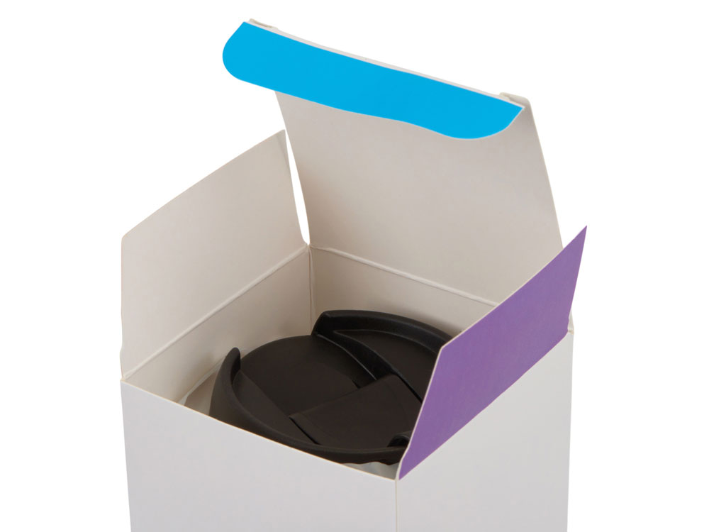 Термокружка Double wall mug C1, soft touch, 350 мл, синий (Р)