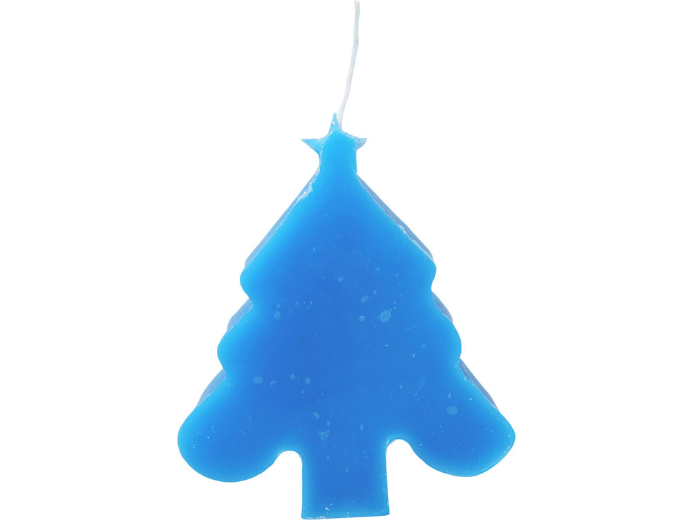 Свеча Елочка, синий