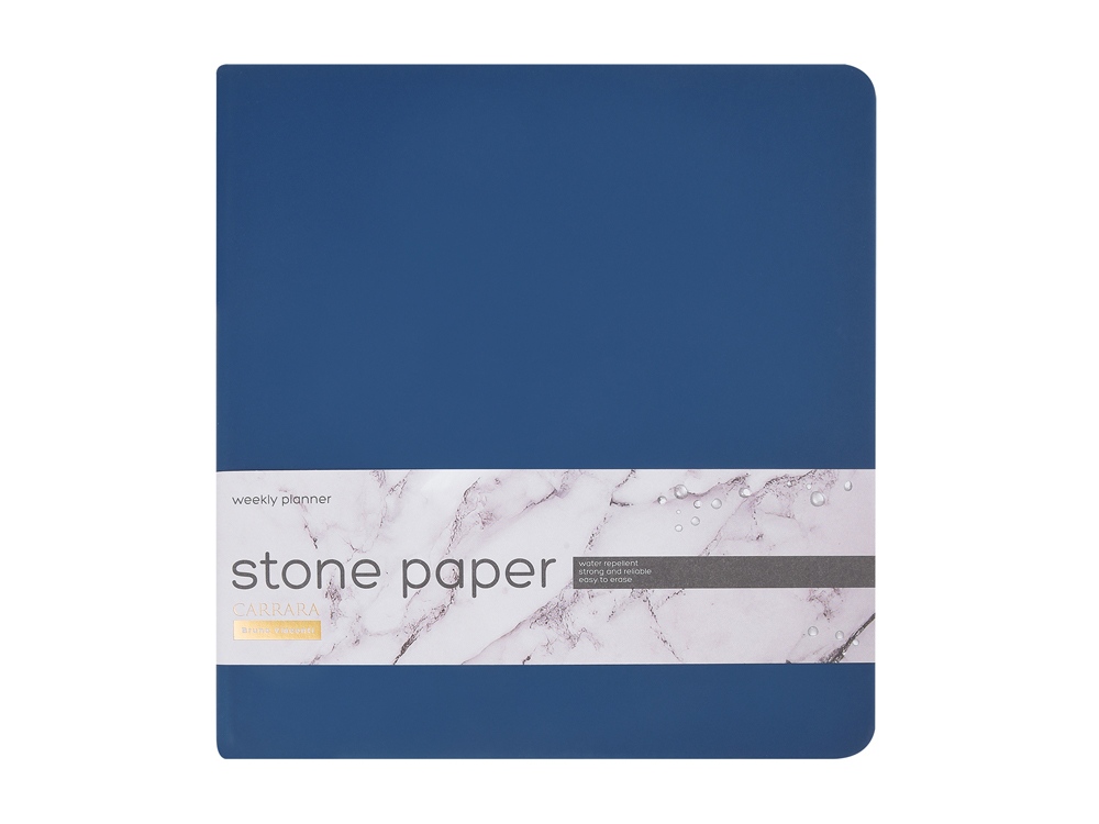 Еженедельник А5+ Carrara, темно-синий