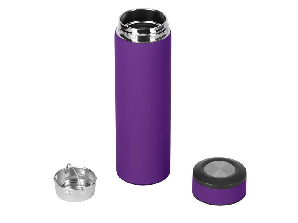 Вакуумный термос Vacuum Flask C1, soft touch, 420мл, фиолетовый