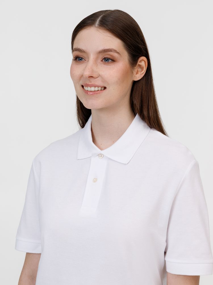 Рубашка поло унисекс Pacific, белая, размер 5XL