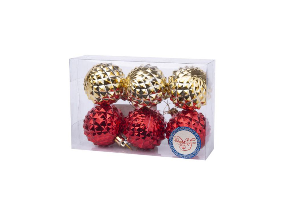 Набор ёлочных шаров Ассорти с логотипом  | Print Logo