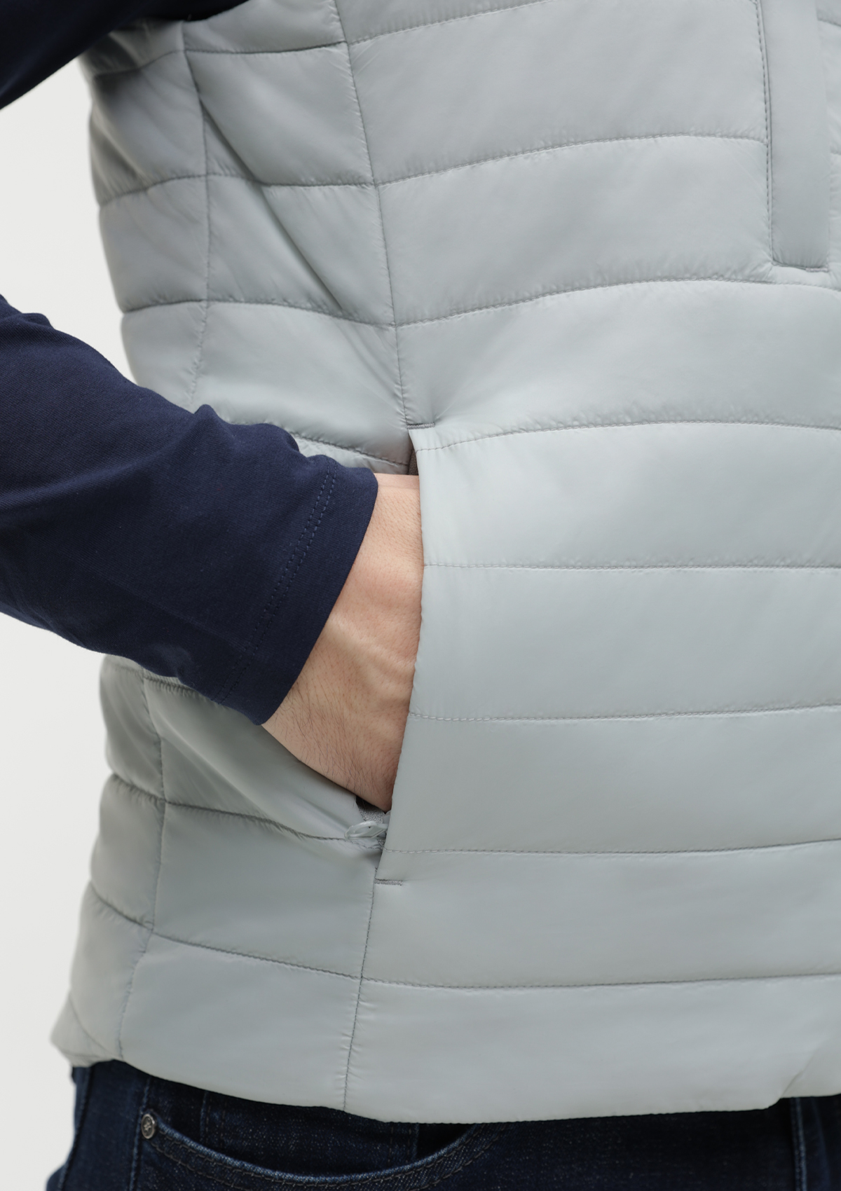 Жилет унисекс утепленный STAN таффета, 65, 87, Светло-серый,  (72)  (56/XXXL)