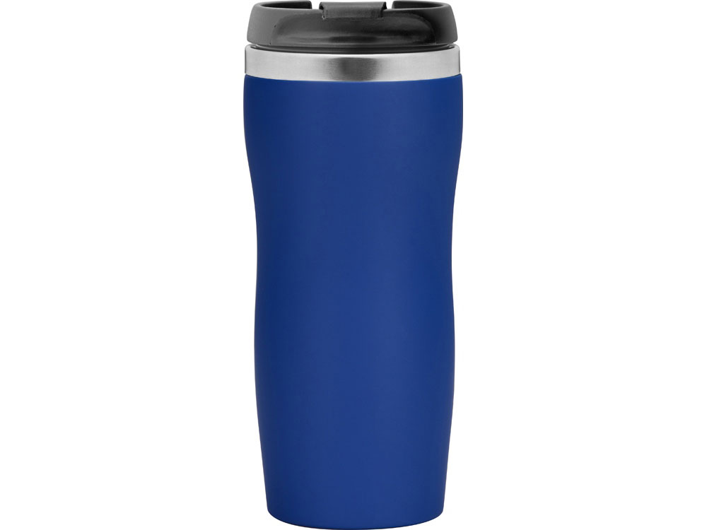 Термокружка Double wall mug C1, soft touch, 350 мл, синий (Р)