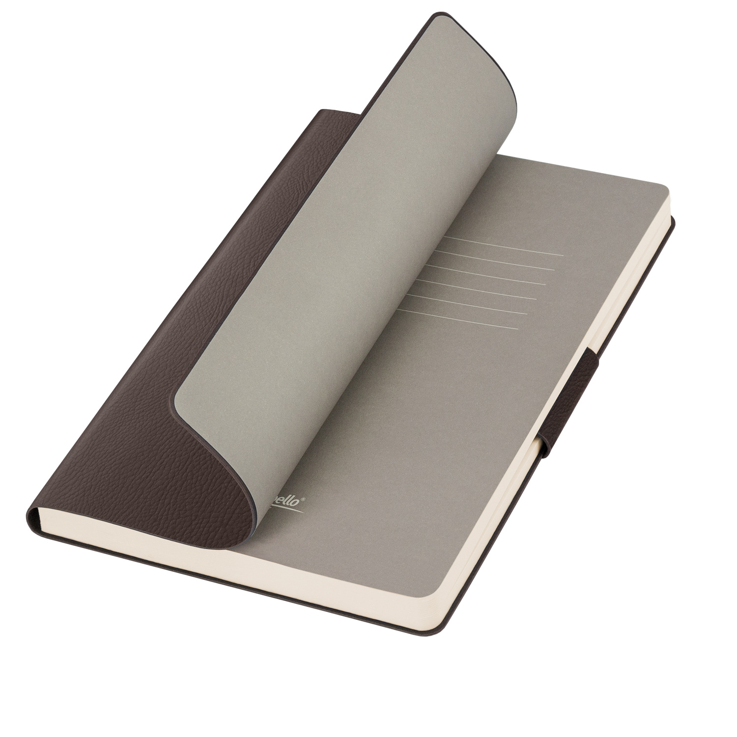 Ежедневник Vetro недатированный, коричневый с логотипом Portobello Trend | Print Logo