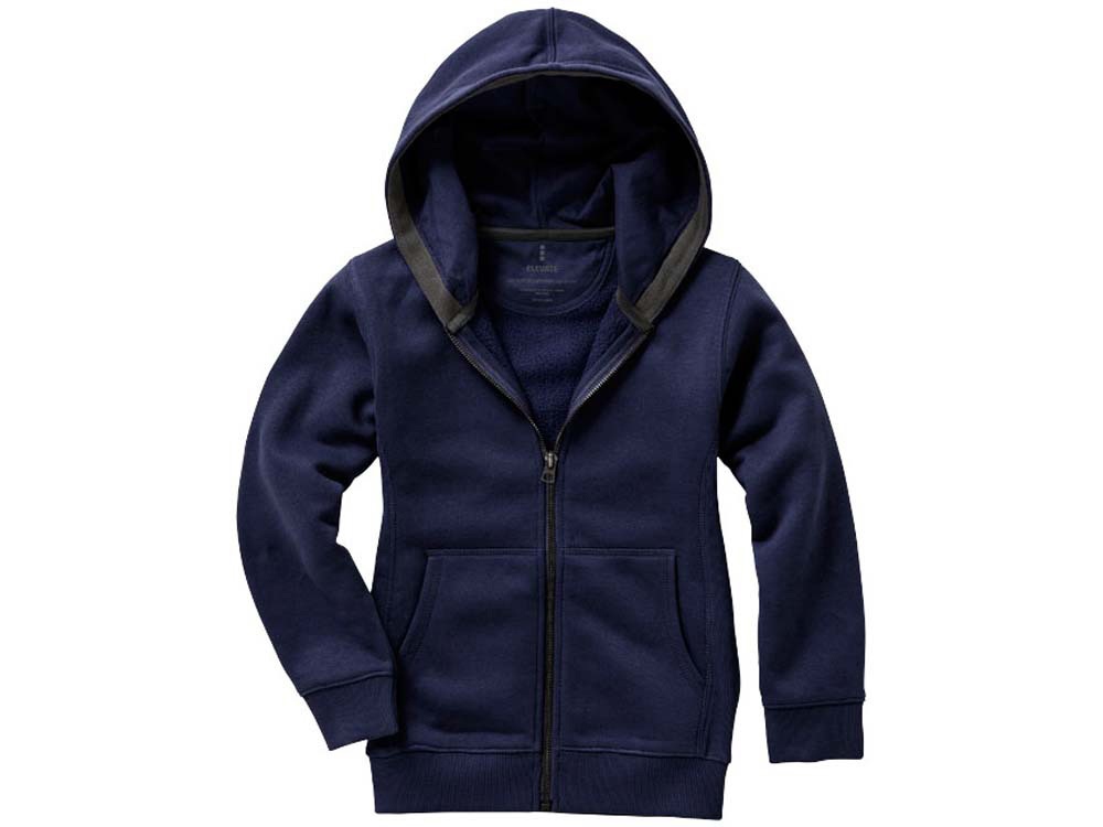 Толстовка Arora детская с капюшоном, темно-синий