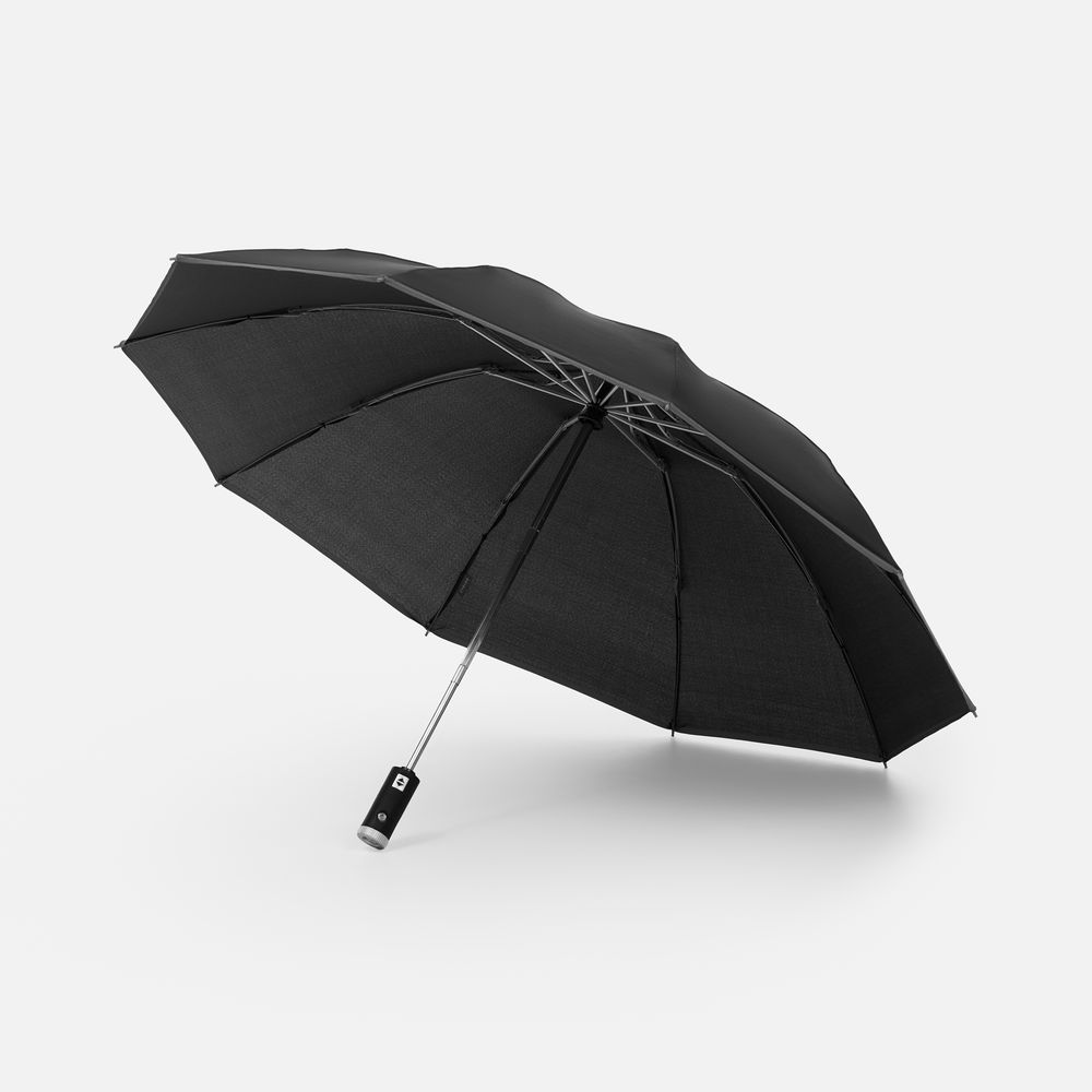 Зонт обратного сложения Norsken с фонариком с логотипом Stride | Print Logo