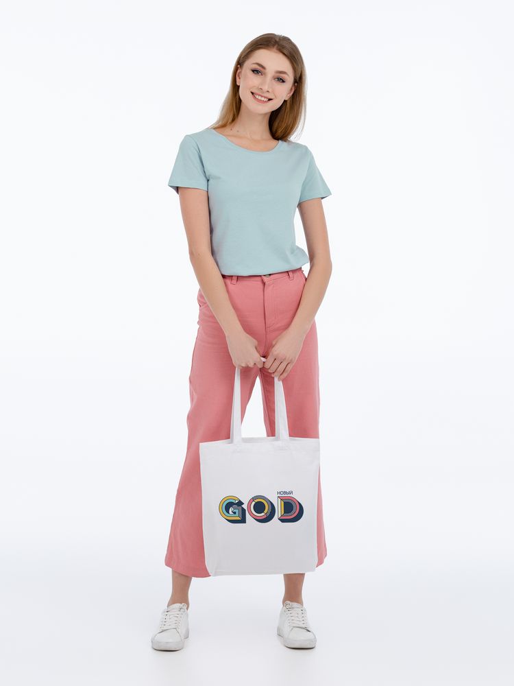 Холщовая сумка «Новый GOD» — пример нанесения логотипа (CoolColor) | Print Logo
