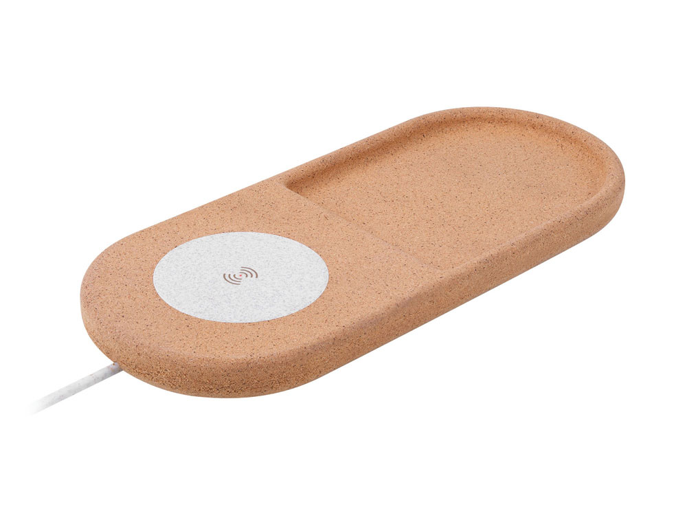 Беспроводное зарядное устройство NEO Eco XL, 10 Вт с логотипом Rombica | Print Logo