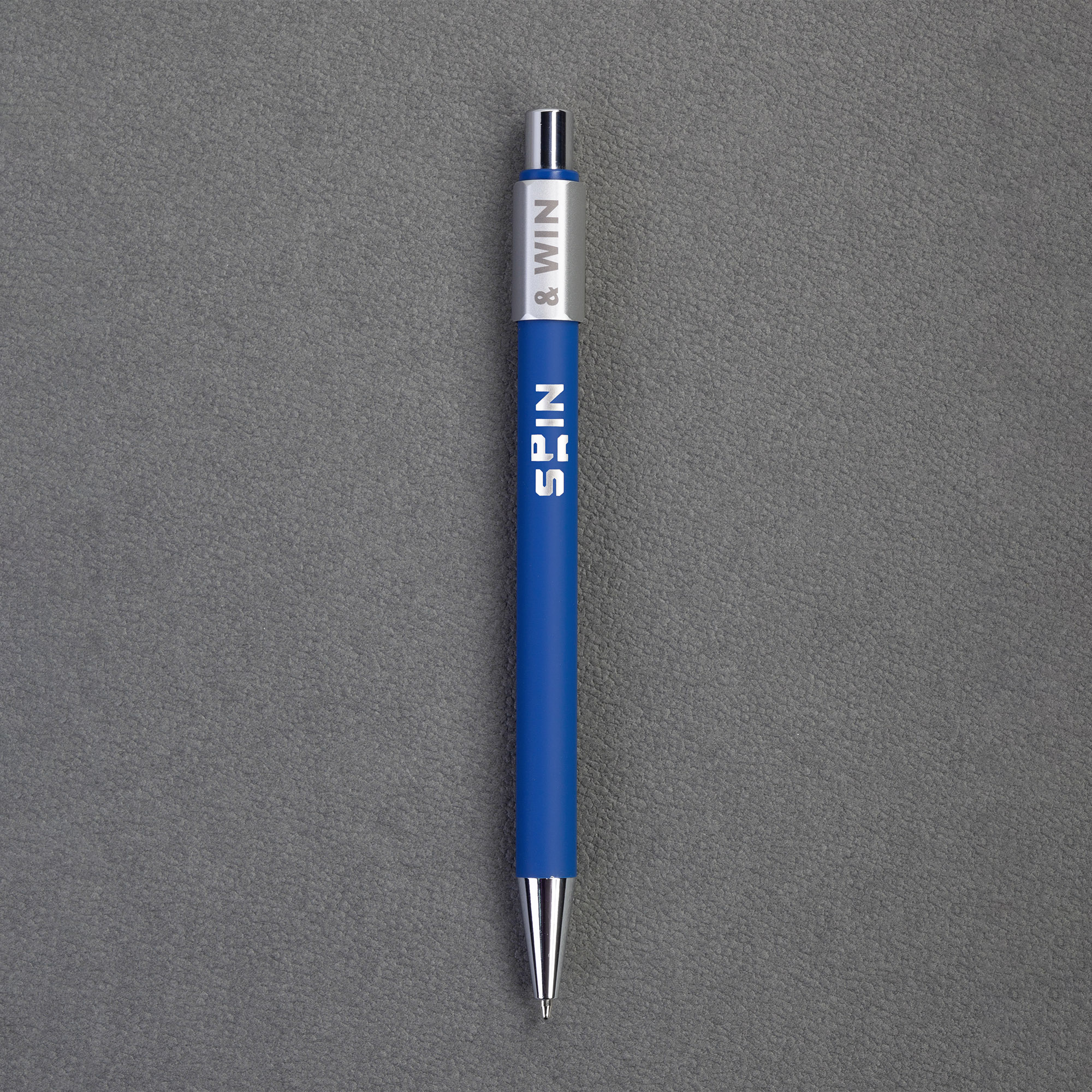 Ручка шариковая "Spin" с 6ти-гранным спиннером, покрытие soft touch, черный