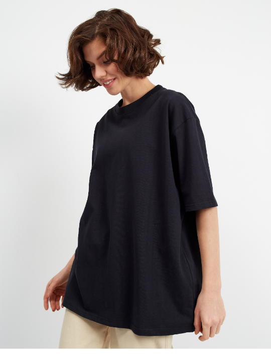 Футболка унисекс оверсайз STAN хлопок 240, 56, Чёрный,  (20)  (46/S)