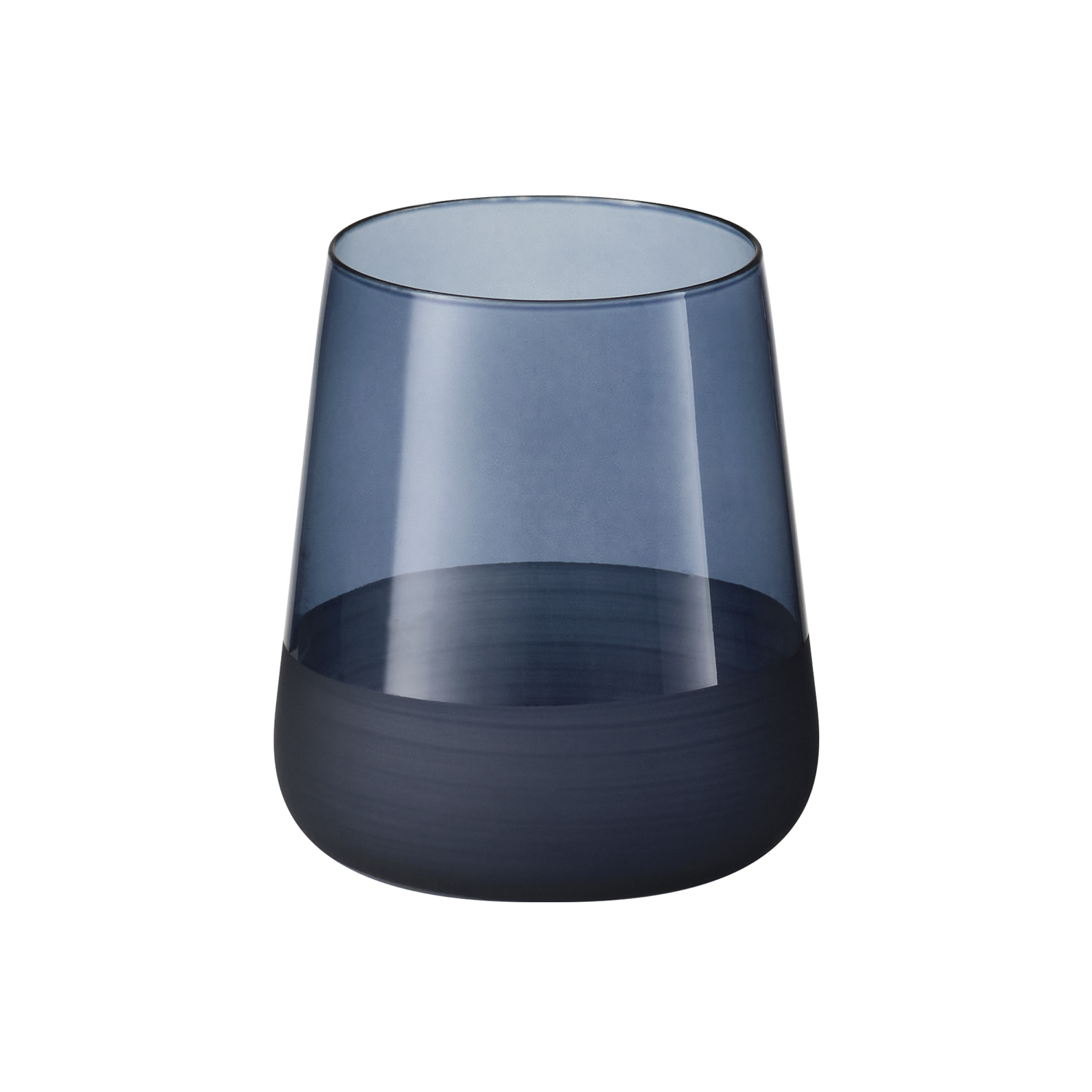 Стакан для воды Блэк Эдишн (Black Edition), черный с логотипом Portobello Посуда из стекла | Print Logo