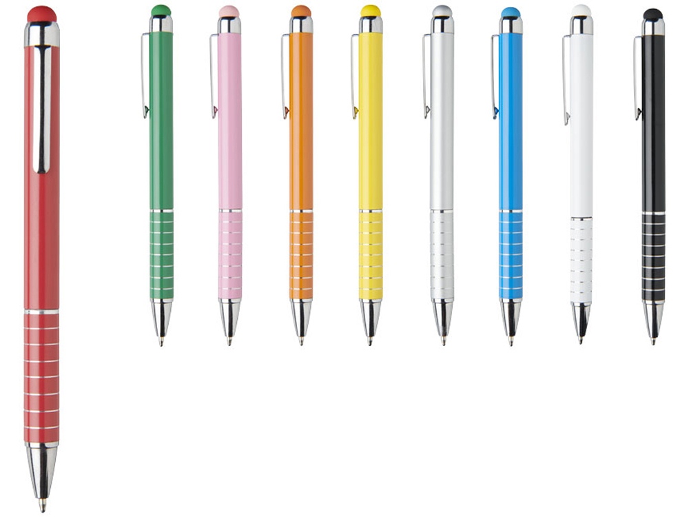 Алюминиевая глазурованная шариковая ручка, красный