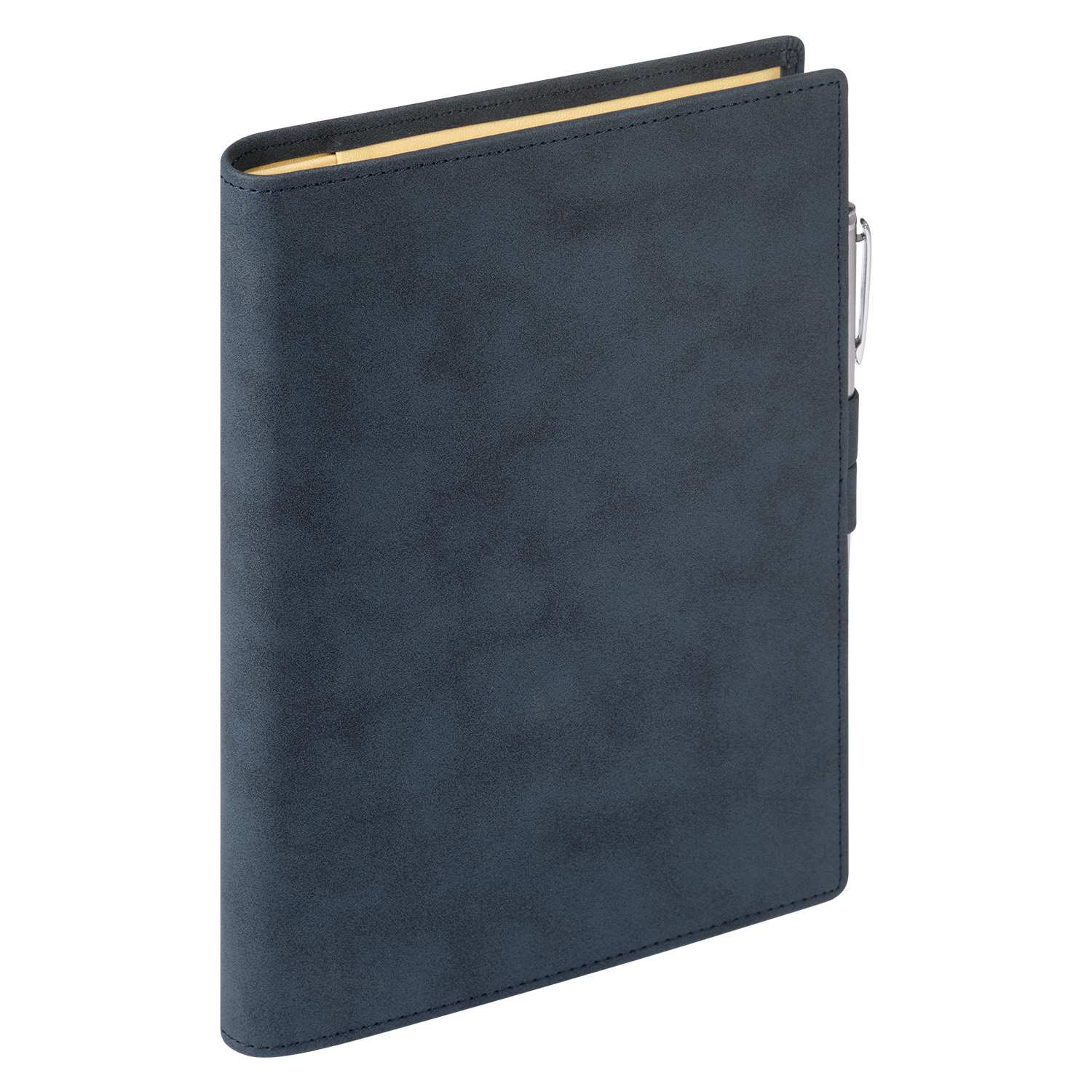 Ежедневник-портфолио Клип (Clip NEO) недатированный в подарочной коробке, черный (в комплекте ручка Tesoro серебро) фото на сайте Print Logo.