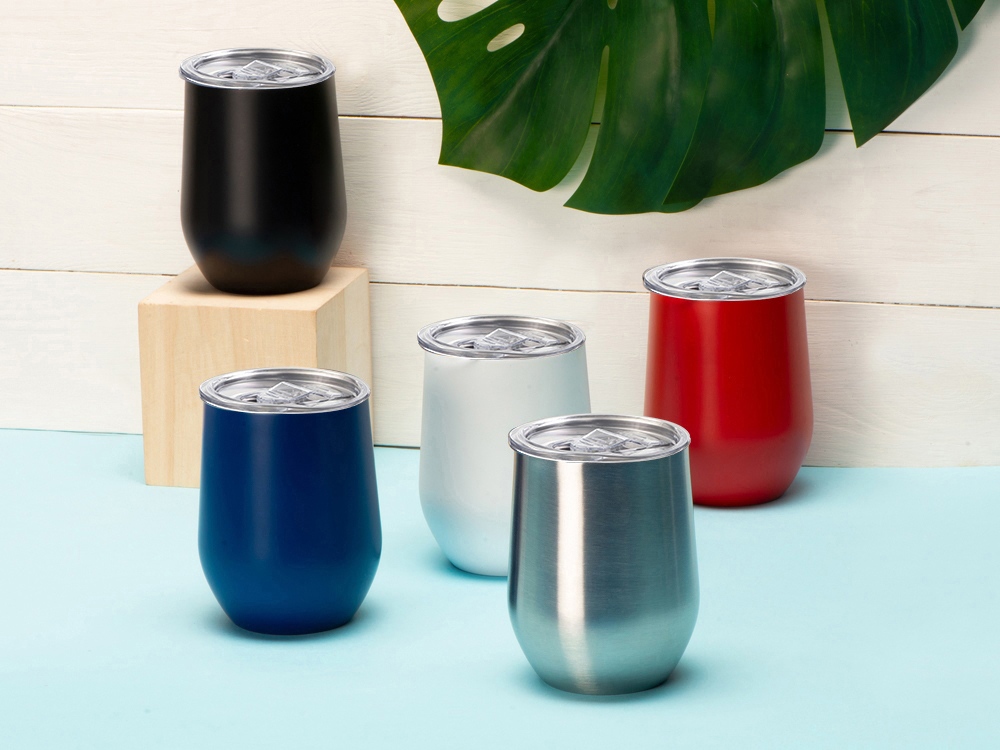 Вакуумная термокружка Sense, непротекаемая крышка, бирюзовый (Р)