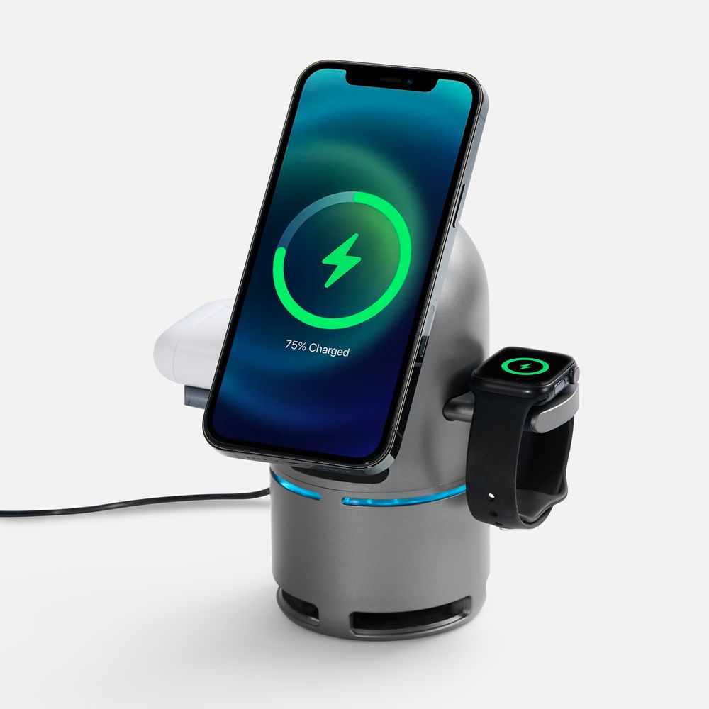 Bluetooth-колонка с беспроводной зарядкой Droid фото на сайте Print Logo.