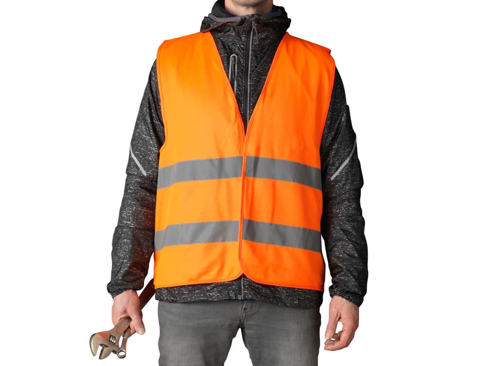 Защитный жилет Watch-out в чехле, неоново-оранжевый