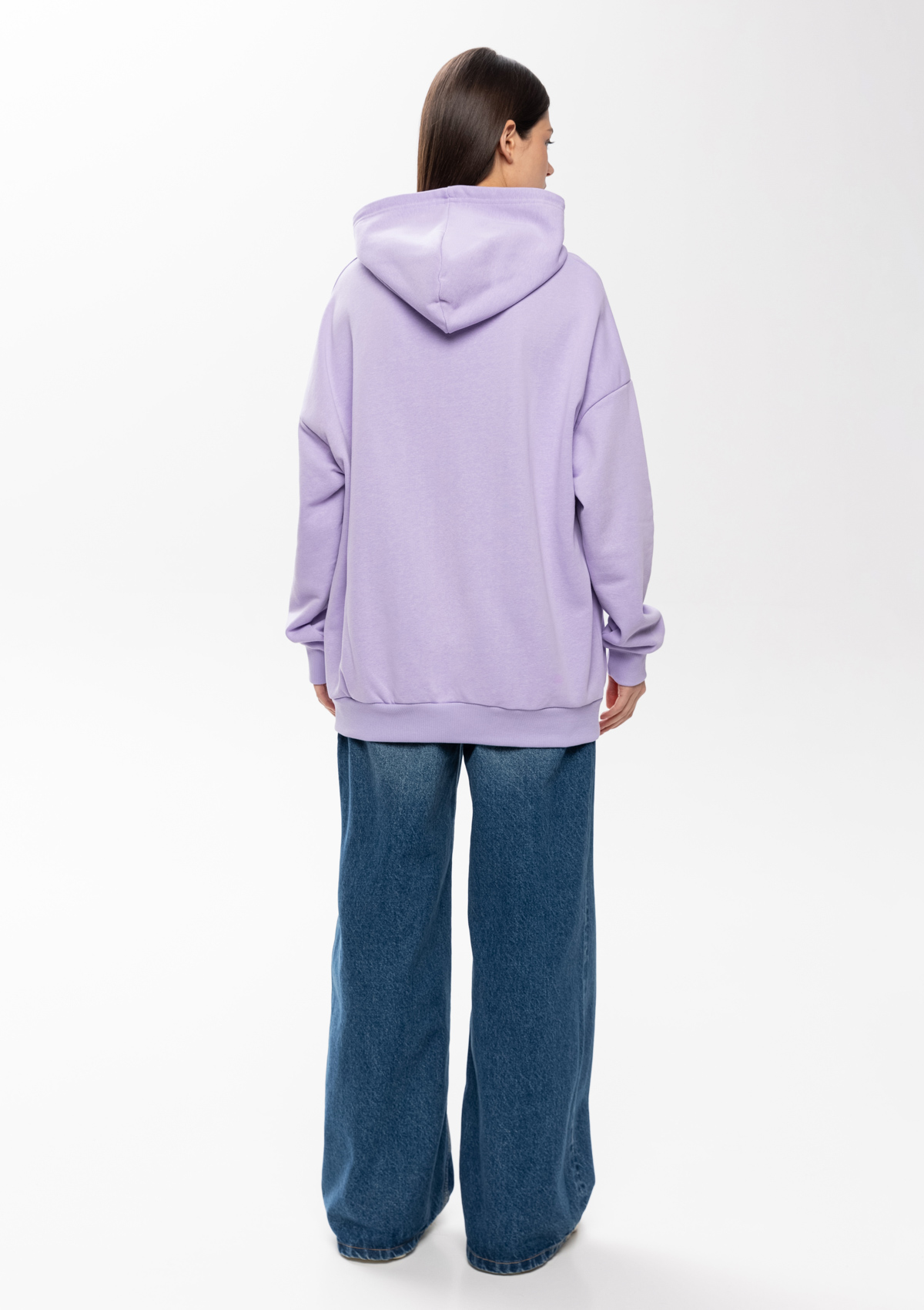 Худи унисекс STAN оверсайз футер без начёса 350, 66, Цифровая лаванда,  (45)  (48/M)