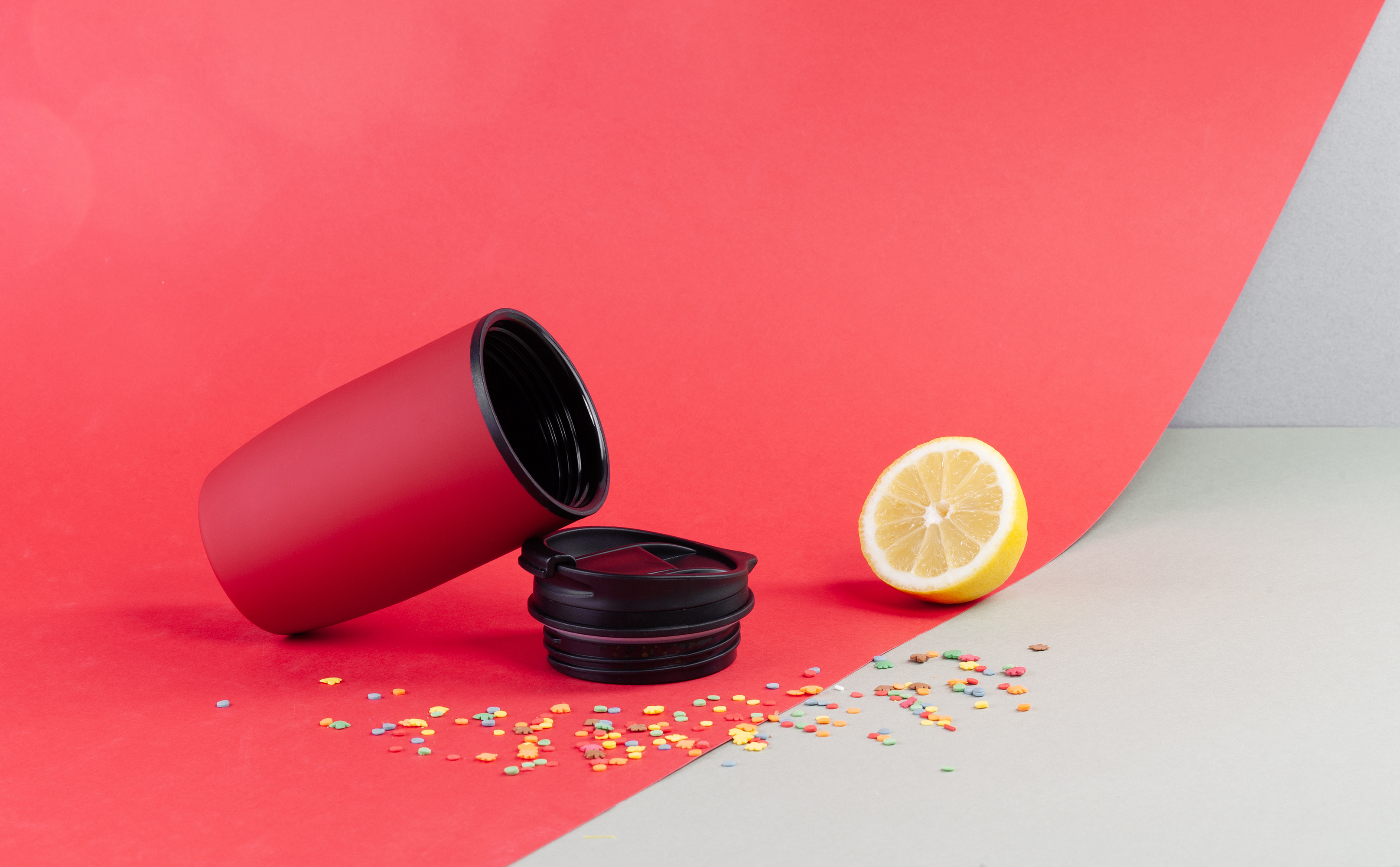 Термостакан "Unicup" 300 мл, покрытие soft touch, оранжевый