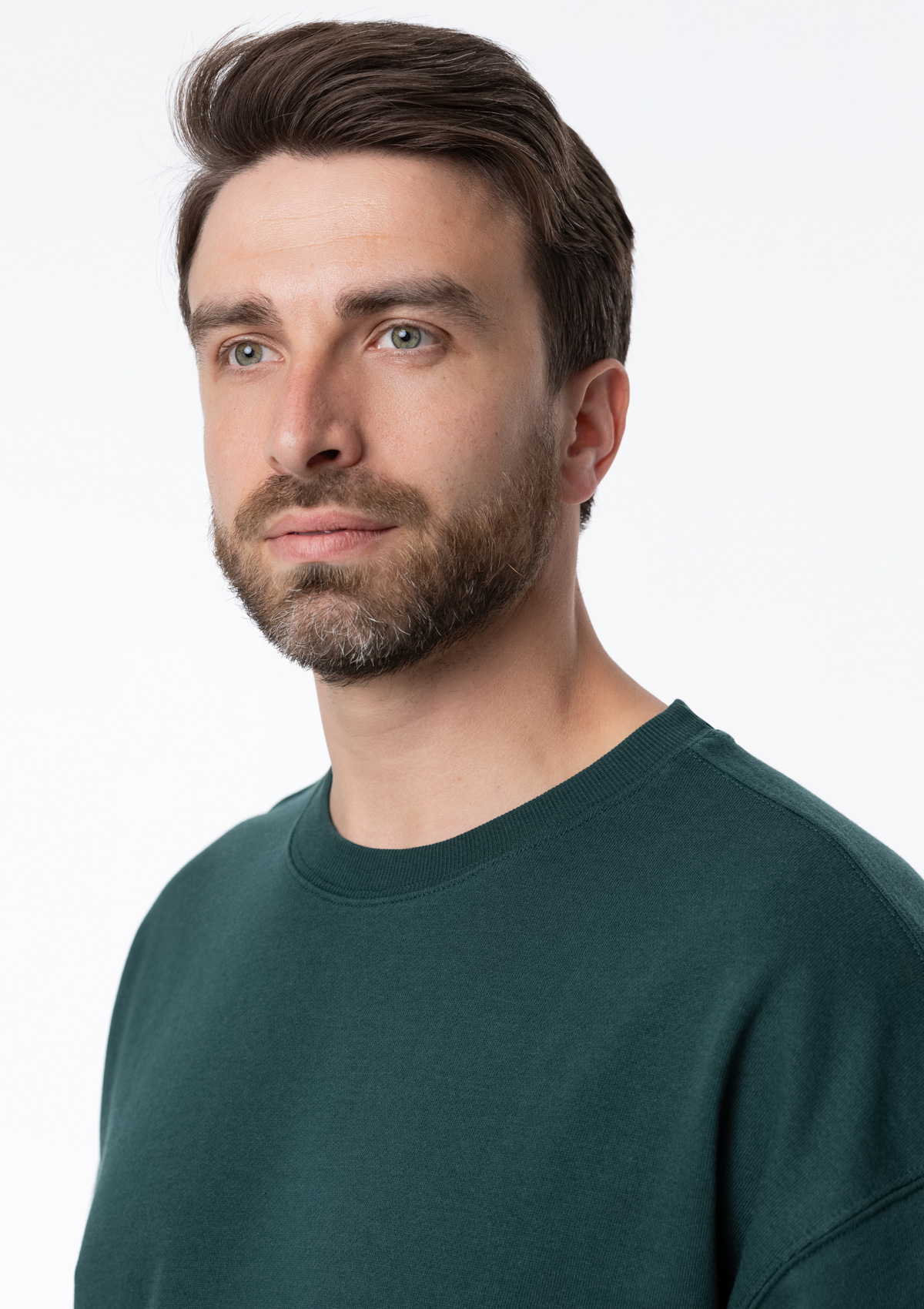 Футболка унисекс оверсайз STAN хлопок/полиэстер 260, 40, Тёмно-зелёный,  (130)  (46/S)
