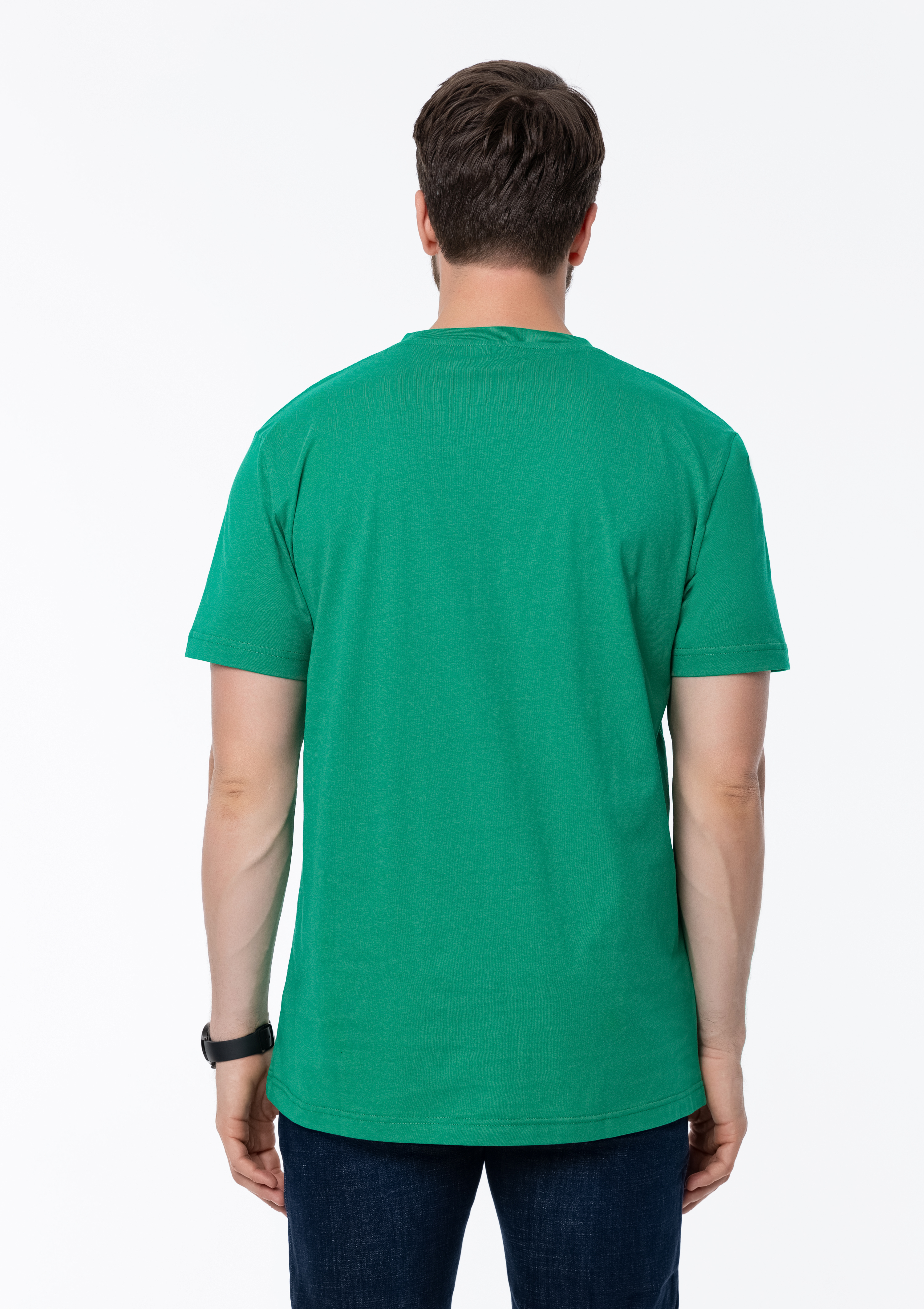 Футболка унисекс STAN, хлопок 150, 51, Зелёный,  (30/1)  (52/XL)