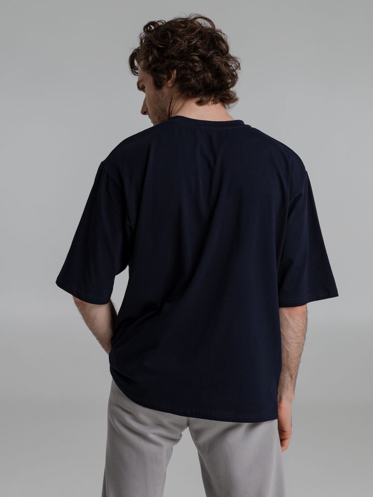 Футболка оверсайз Slope, темно-синяя, размер ХS/S