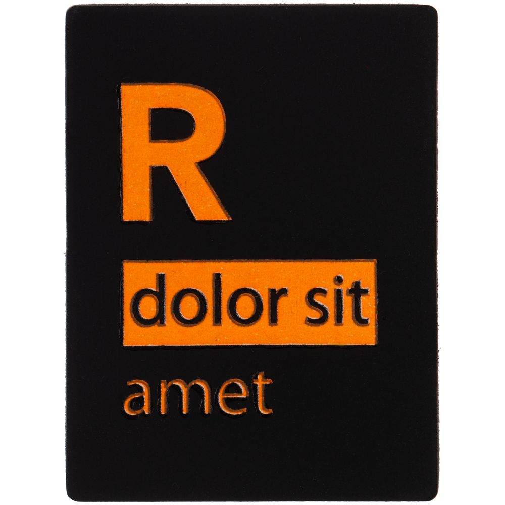 Лейбл Listra Soft Touch фото в интернет-магазине Print Logo.