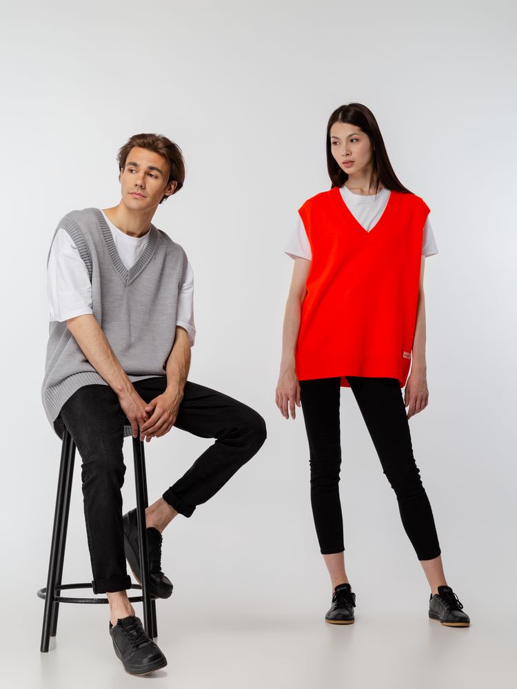 Жилет оверсайз унисекс Tad в сумке фото на сайте  Print Logo.