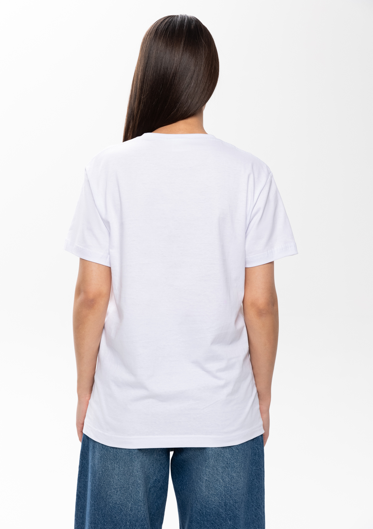 Футболка унисекс без бокового шва STAN хлопок 160, 02, Белый,  (10/1)  (50/L)