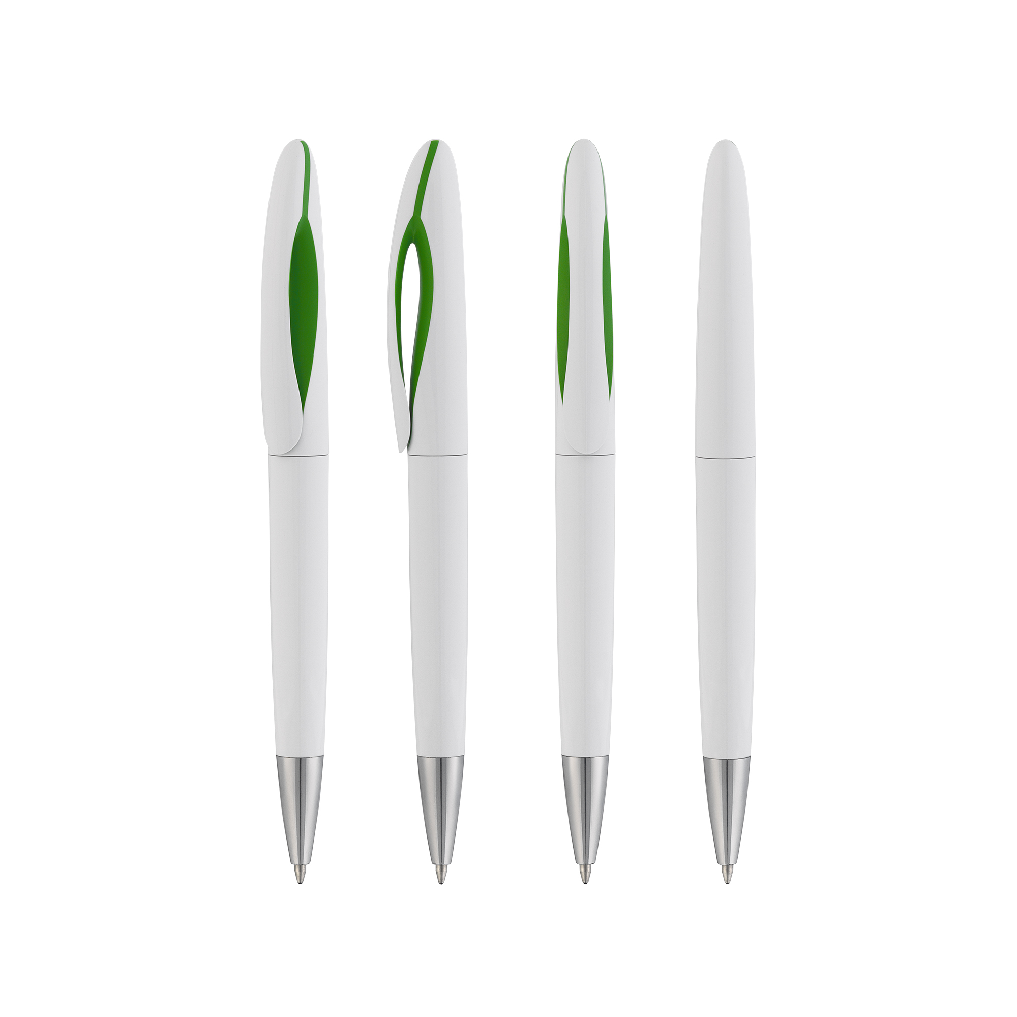 Ручка шариковая "Sophie", белый с оранжевым