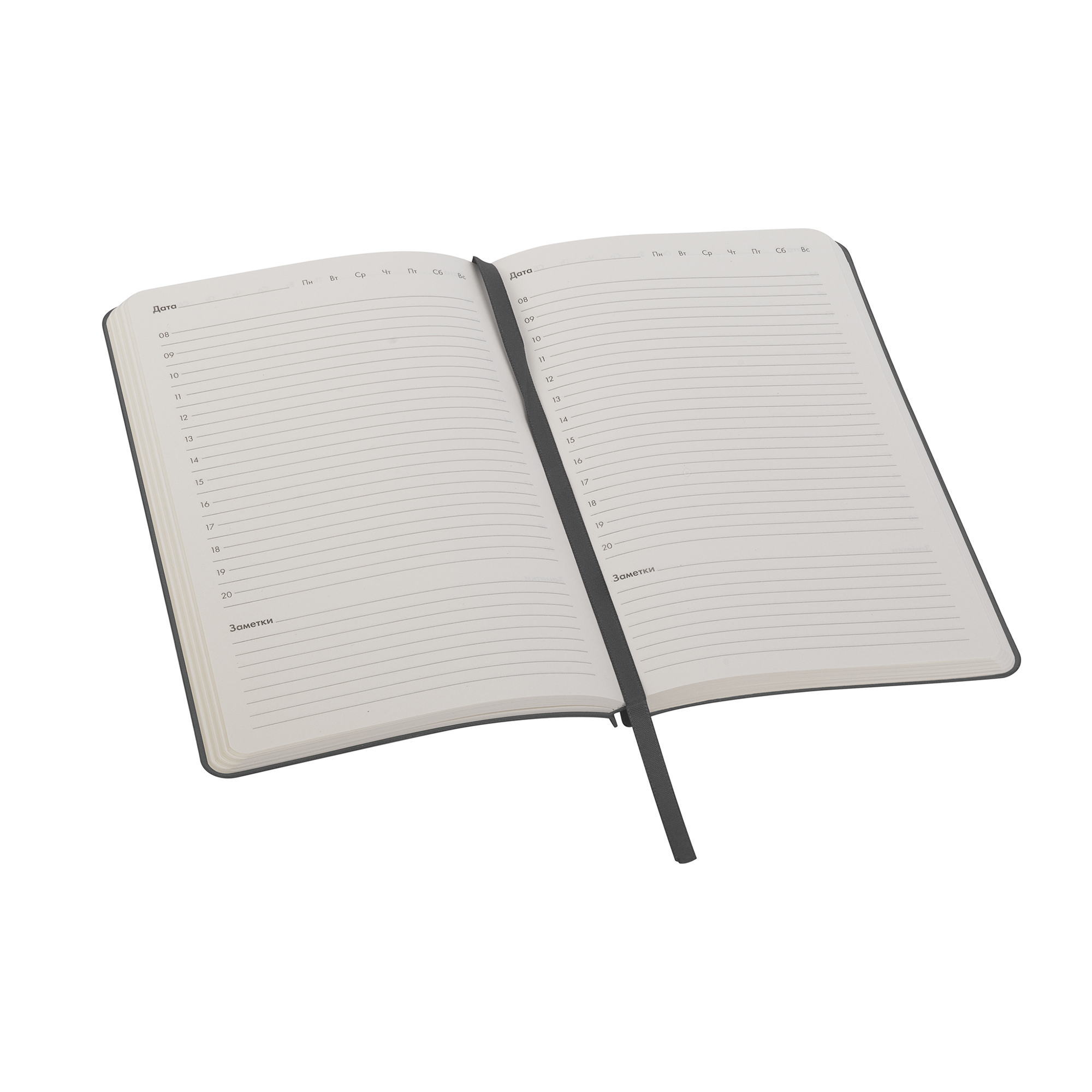 Ежедневник недатированный "Альба", формат А5, гибкая обложка, зеленый