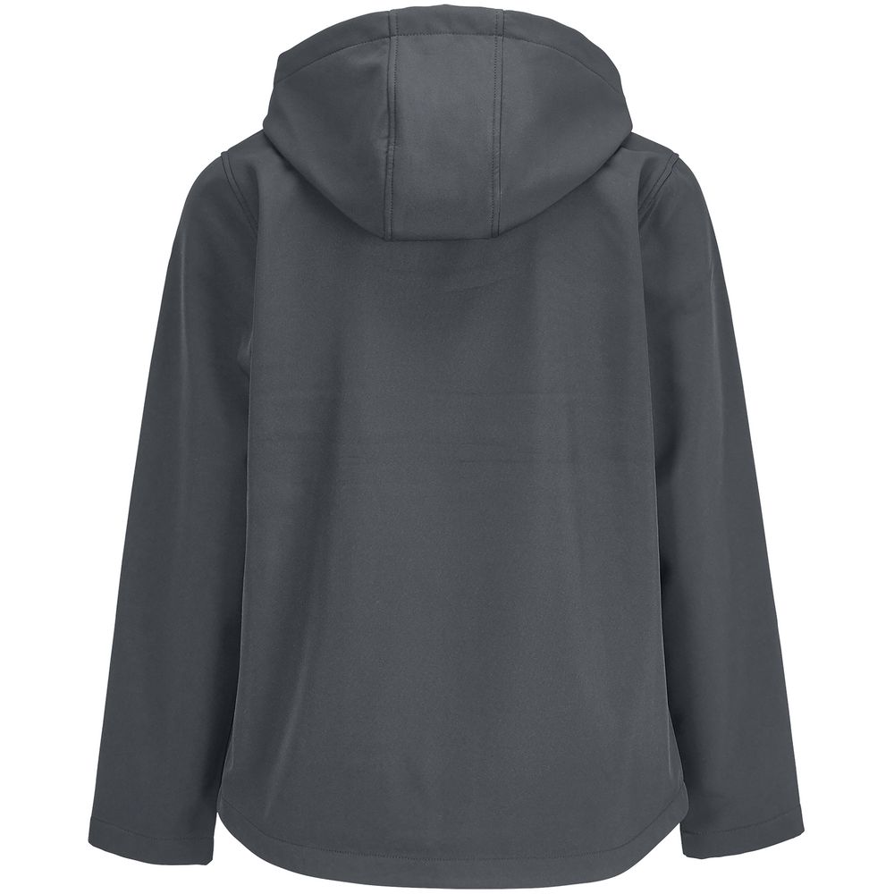 Куртка софтшелл с капюшоном женская Race Women, темно-серая, размер M