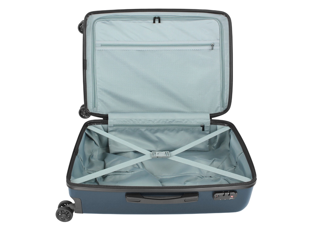 Чемодан BUGATTI КАЛЛИСТО | KALLISTO, синий, АБС-пластик, 44,5х26х63,5 см, 65 л