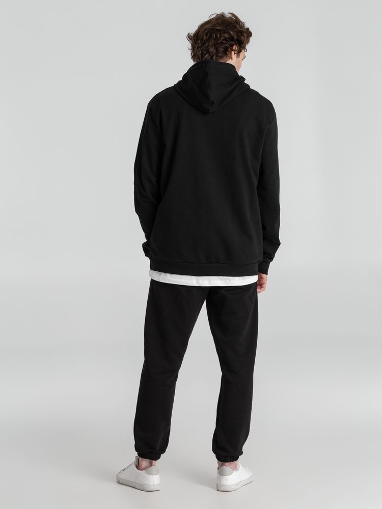 Толстовка с капюшоном унисекс Hoodie, черная, размер L