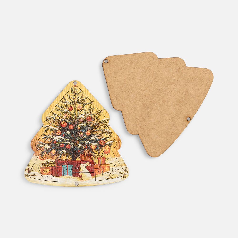 Пазл фигурный «Елочка» фото на сайте Print Logo.