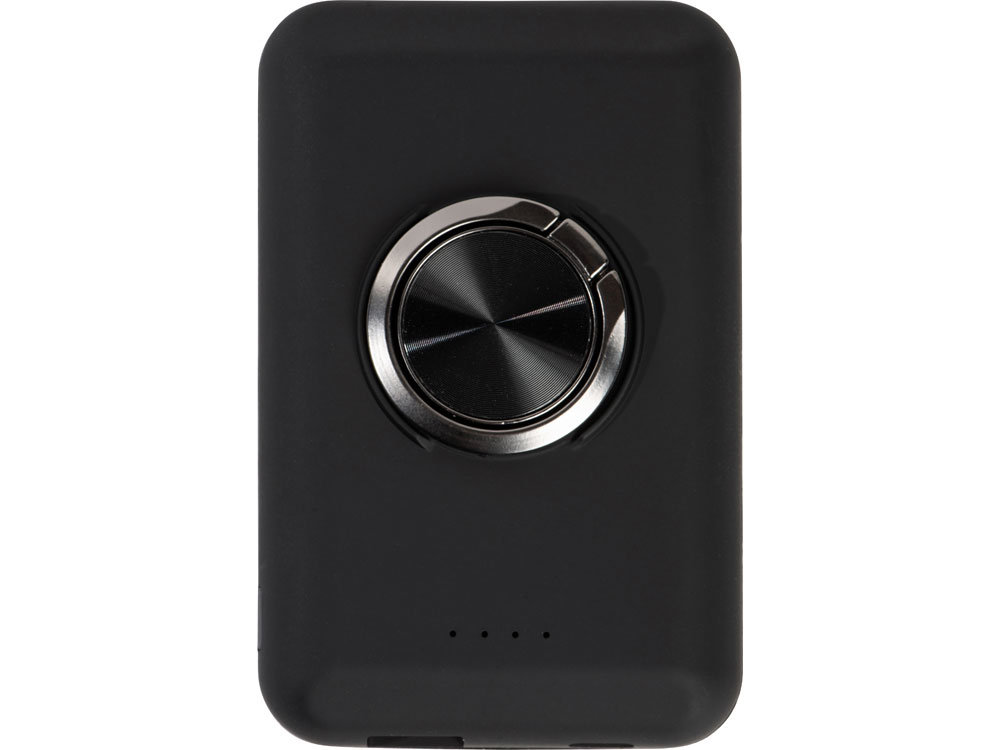 Магнитный беспроводной внешний аккумулятор MagnetIQ, 5000 mah, 10 W, черный (Р)