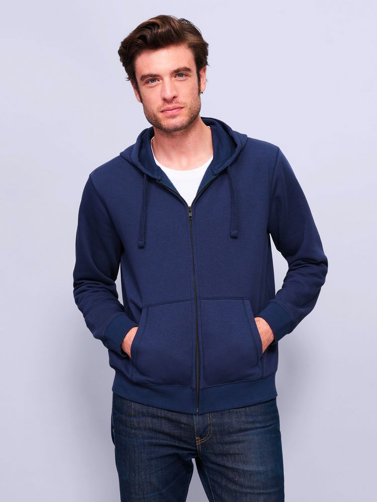 Толстовка мужская на молнии с капюшоном Spike Men фото на сайте Print Logo.