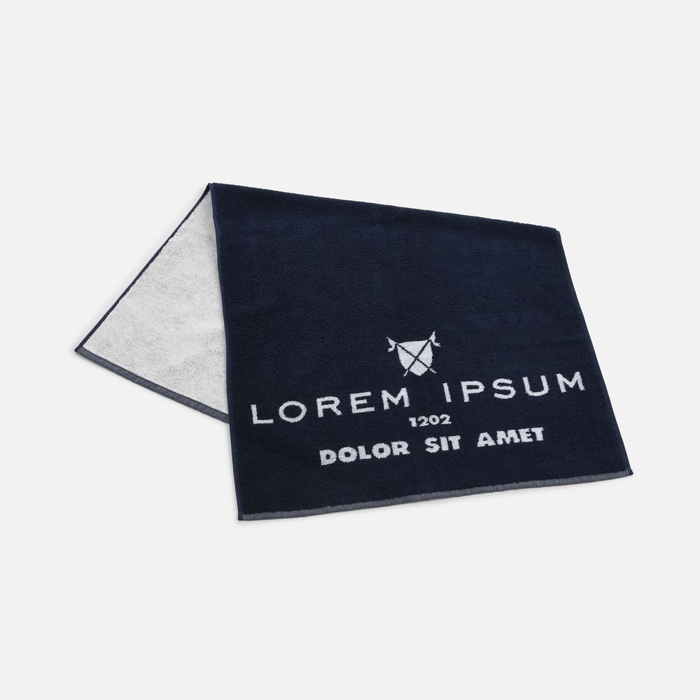 Полотенце на заказ Surpass с пестротканым логотипом фото на сайте Print Logo.