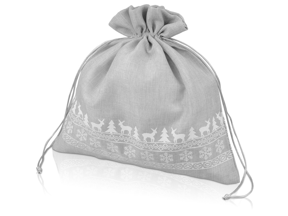 Мешочек подарочный новогодний с логотипом  | Print Logo