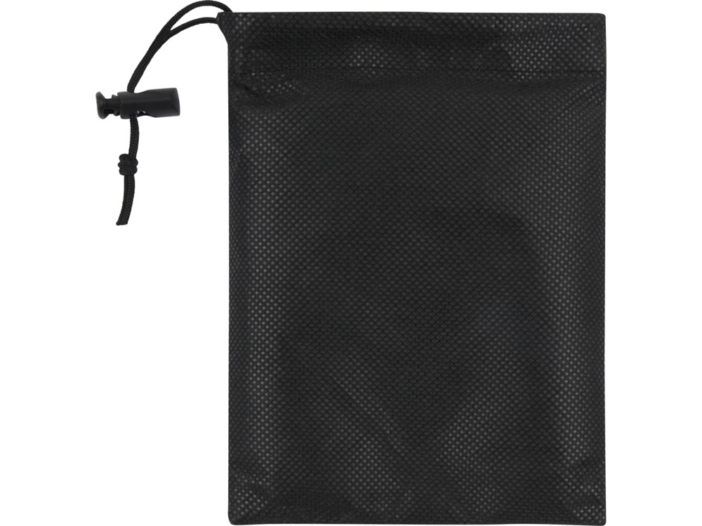 Lucas спортивное полотенце из переработанного полиэстера 50х100 см - сплошной черный