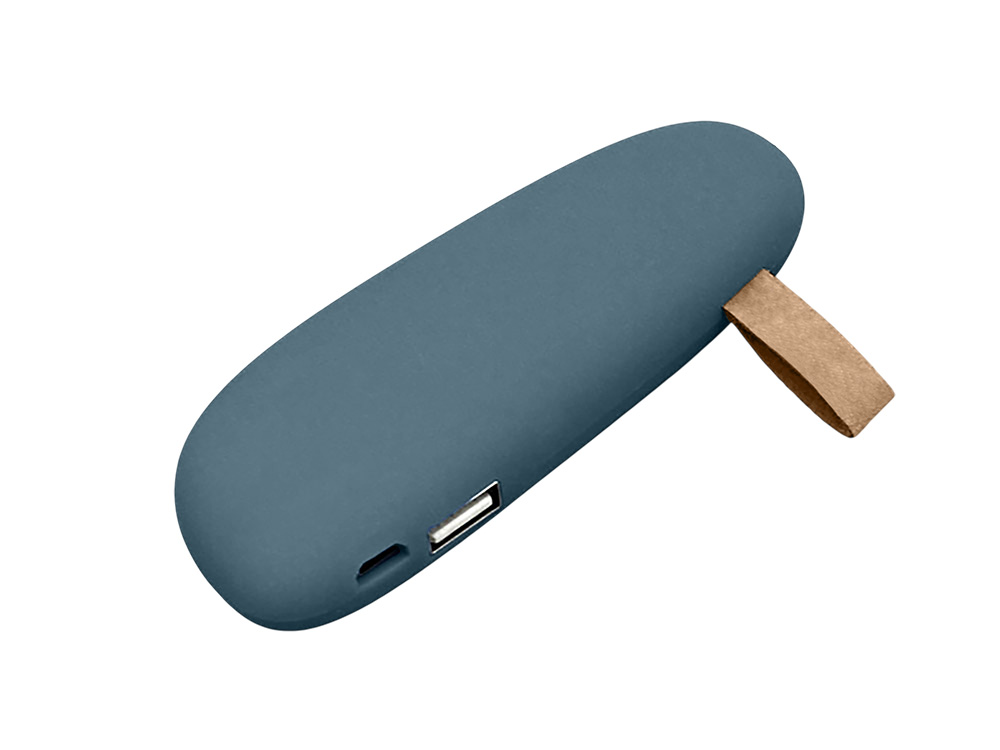 Внешний аккумулятор в форме камня Stone, 2600 mAh с логотипом  | Print Logo