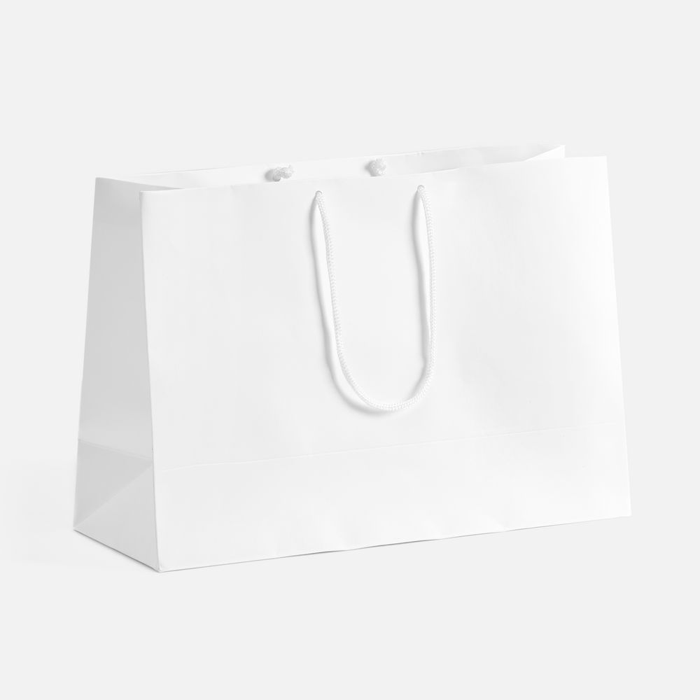 Пакет бумажный с ламинацией Lami Tote M с логотипом сделано в России | Print Logo