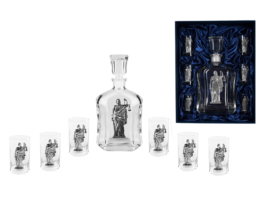 Набор со штофом Юридический с логотипом  | Print Logo