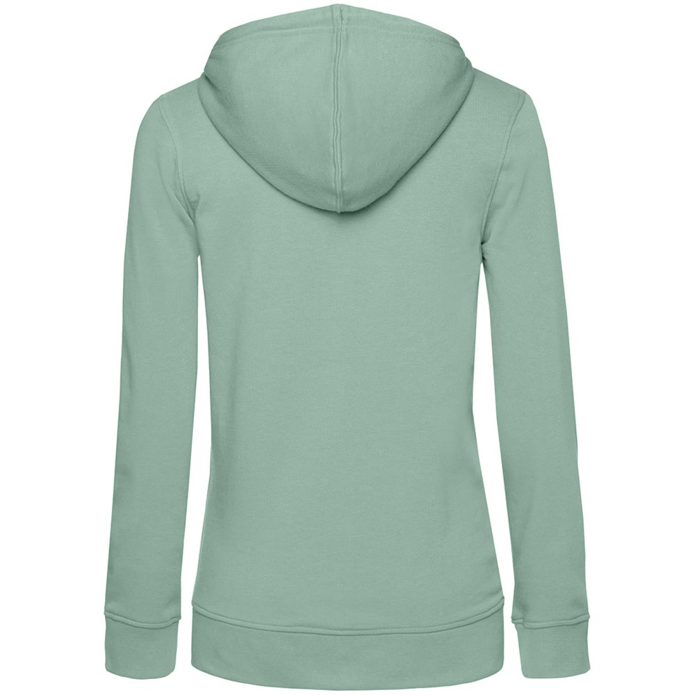 Толстовка на молнии с капюшоном женская BNC Inspire (Organic), серо-зеленая, размер XS