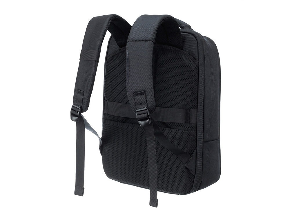 Рюкзак TORBER ВОЯЖ c отделением для ноутбука 17'', черный, полиэстер 900D, 31х17х44 см, 18 л