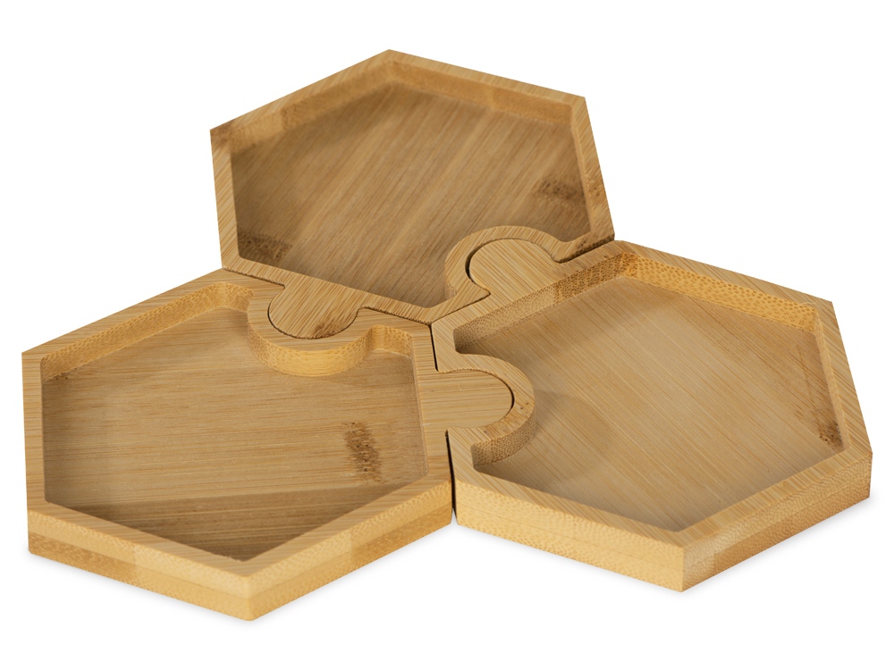 Набор костеров-менажниц в форме пазла Sota с логотипом  | Print Logo