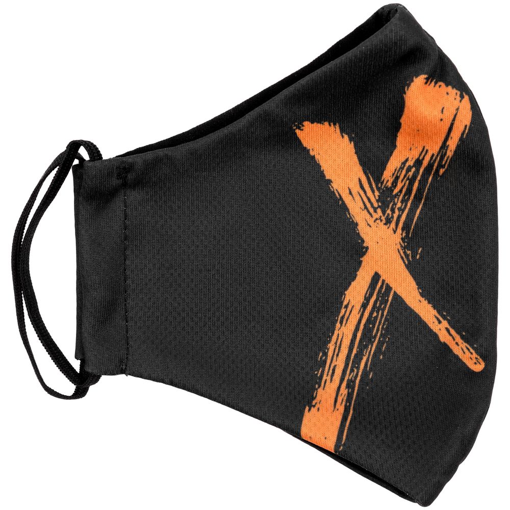 Маска для лица «Носить нельзя снимать» — пример нанесения логотипа (Соль) | Print Logo