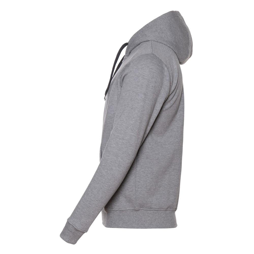 Толстовка мужская STAN с капюшоном на молнии футер с начёсом 280, 17, Серый меланж,  (50/60)  (52/XL)